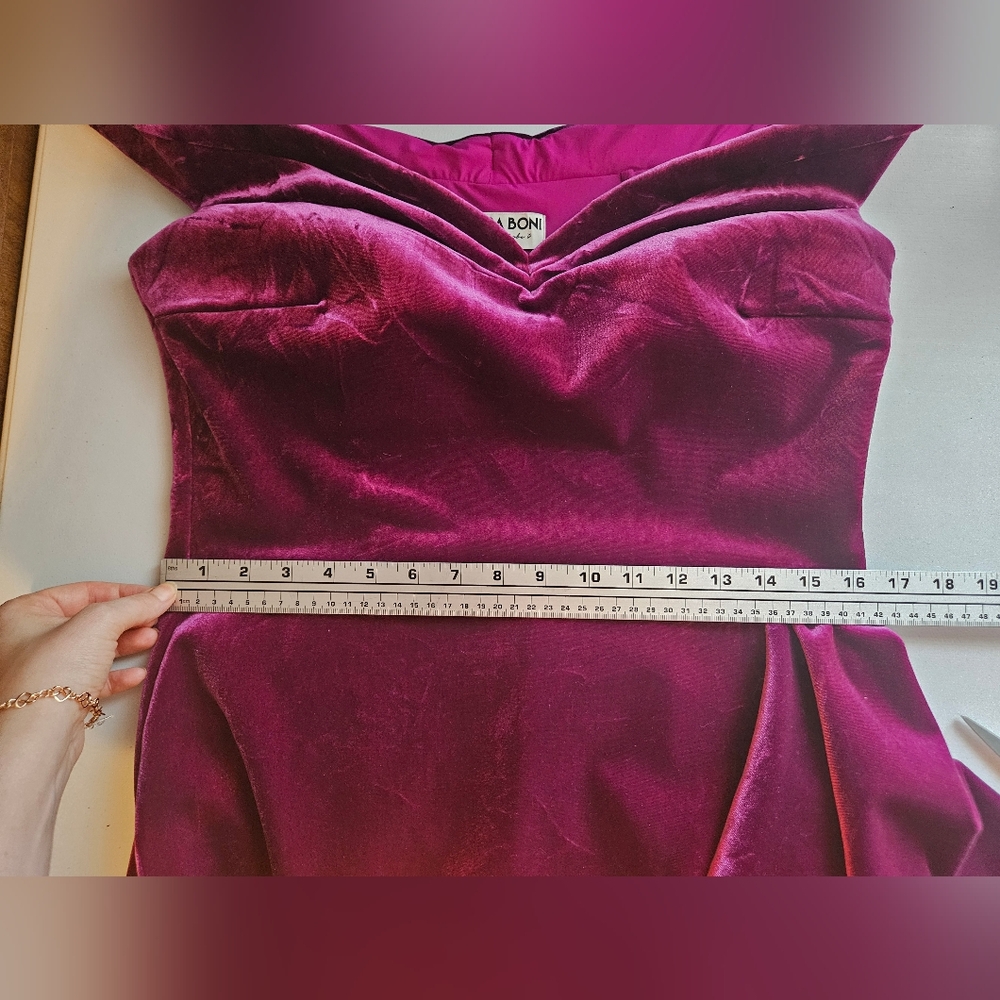Chiara Boni Velvet Ruffle Dress - Picture 11 of 16